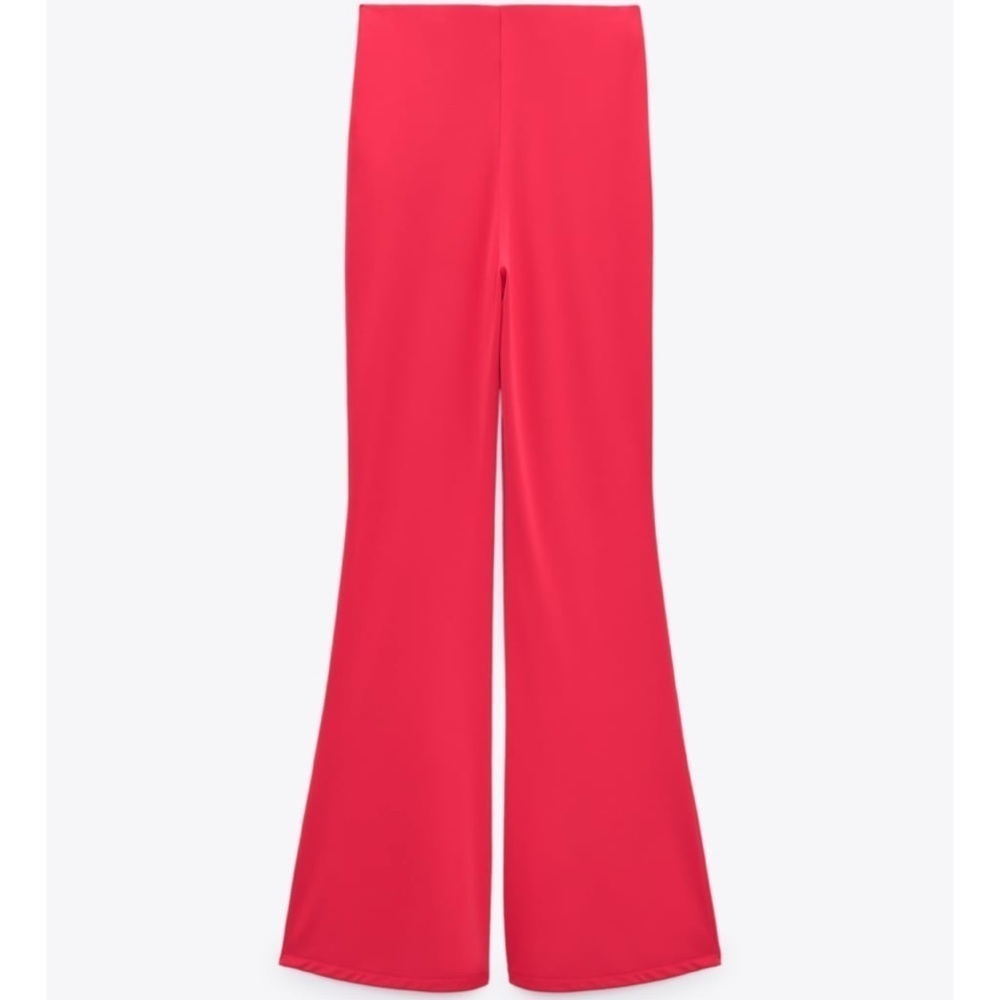Zara Basic Flowy Pants Strawberry
